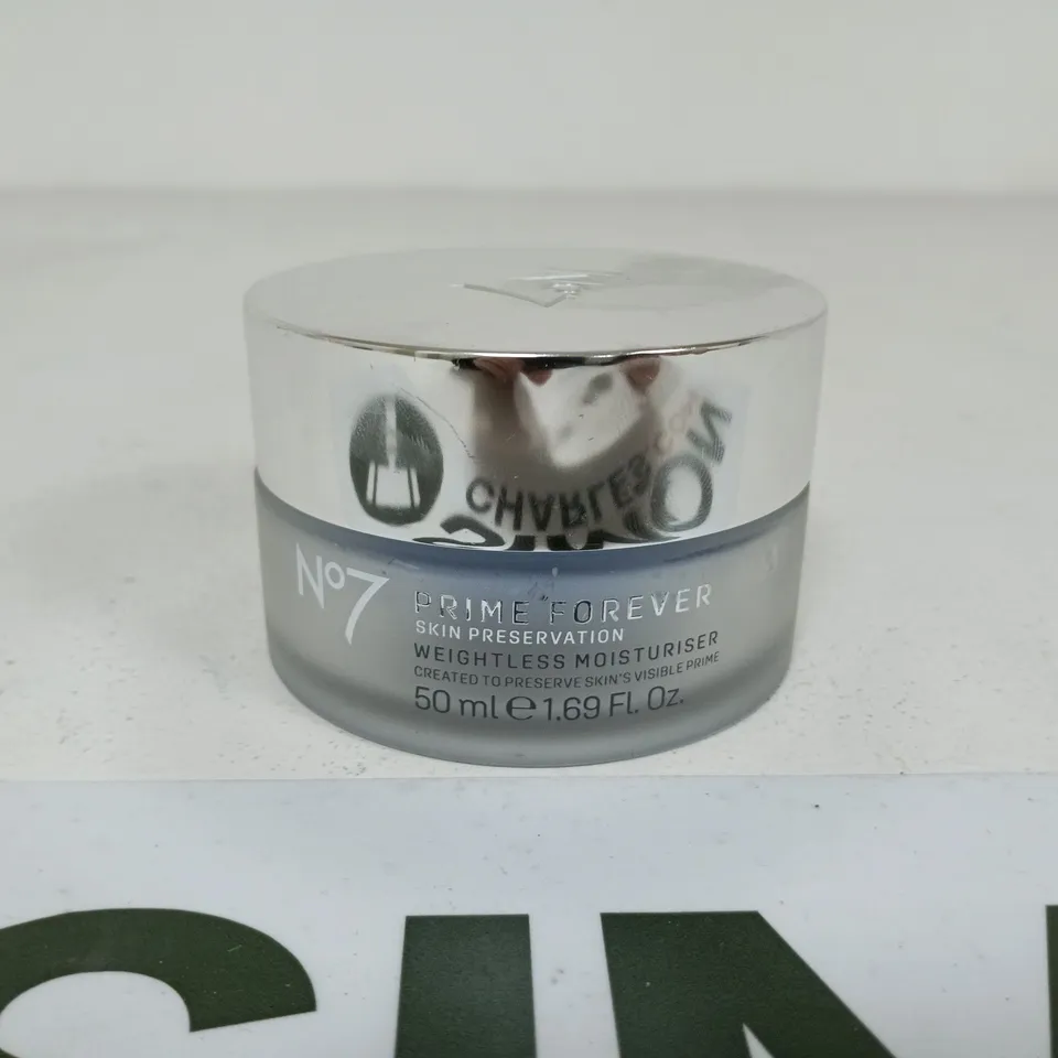 NO7 PRIME FOREVER SKIN PRESERVER – WEIGHTLESS MOISTURISER, 50 ML