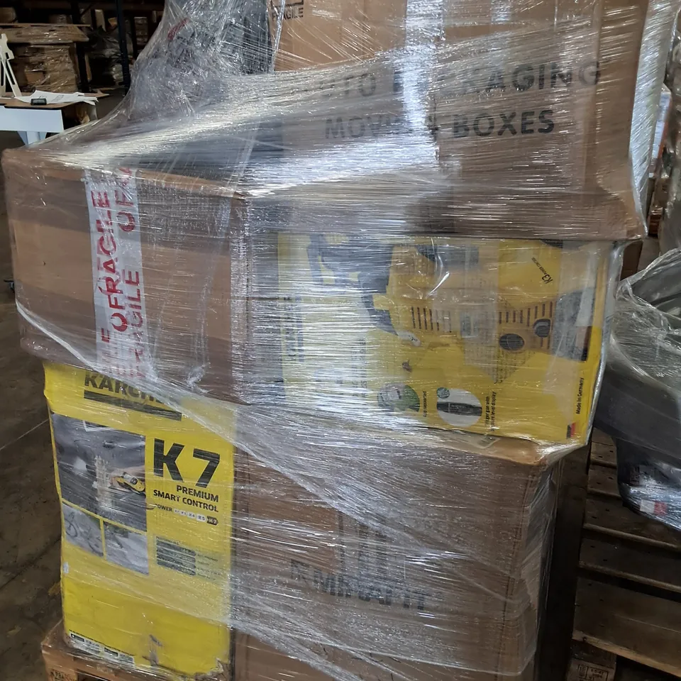 PALLET OF APPROXIMATELY 18 UNPROCESSED RAW RETURN HOUSEHOLD AND ELECTRICAL GOODS TO INCLUDE;