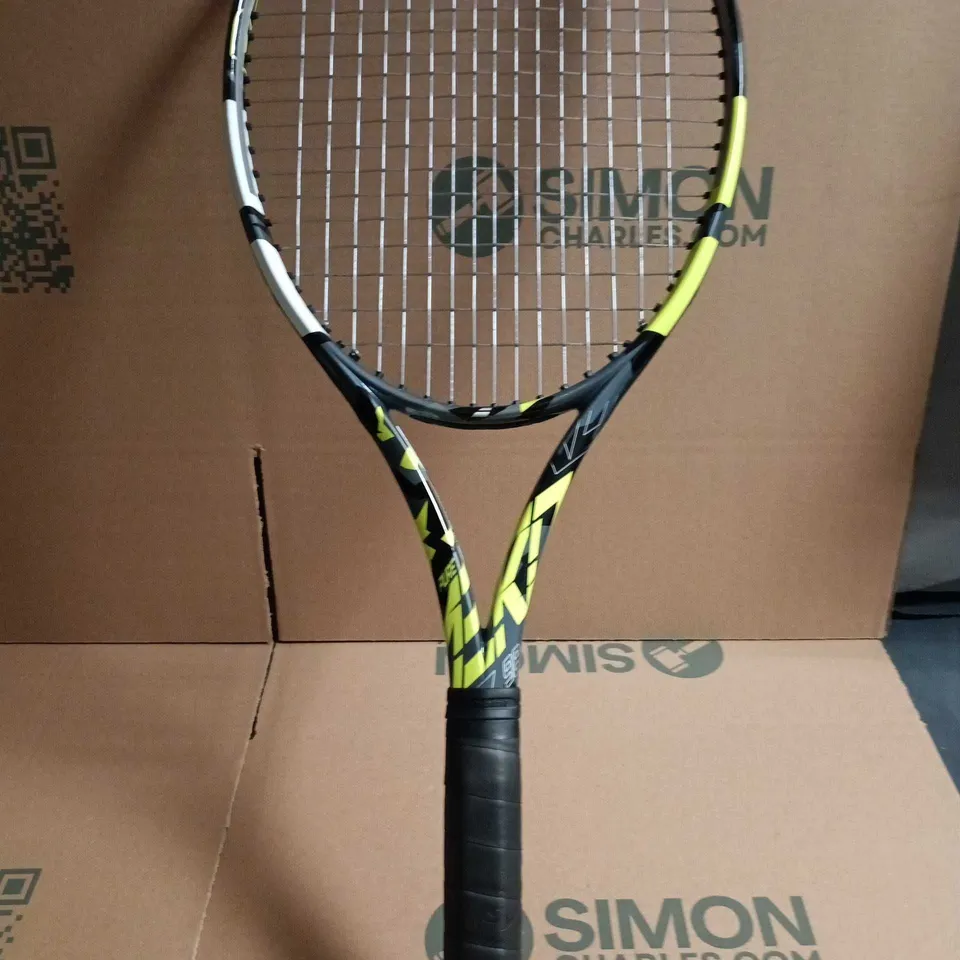 BABOLAT TENNIS RACQUET – BLACK & NEON YELLOW DESIGN