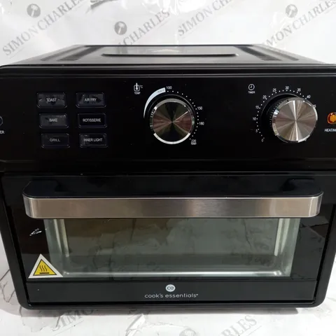 BOXED COOK'S ESSENTIAL 21-LITRE AIRFRYER OVEN IN BLACK