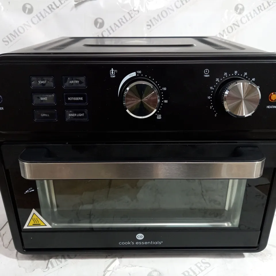 BOXED COOK'S ESSENTIAL 21-LITRE AIRFRYER OVEN IN BLACK 
