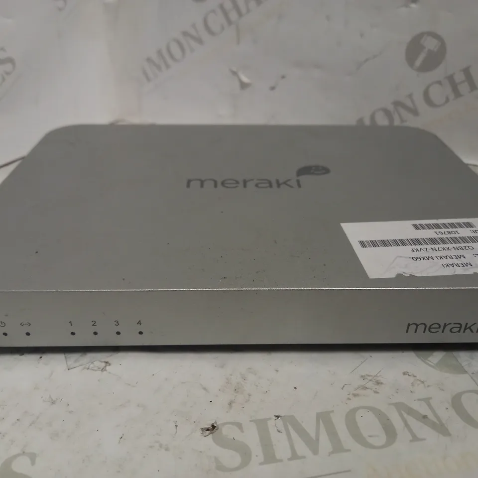 MERAKI MX60 ROUTER CLOUD MANAGED SECURITY APPLIANCE