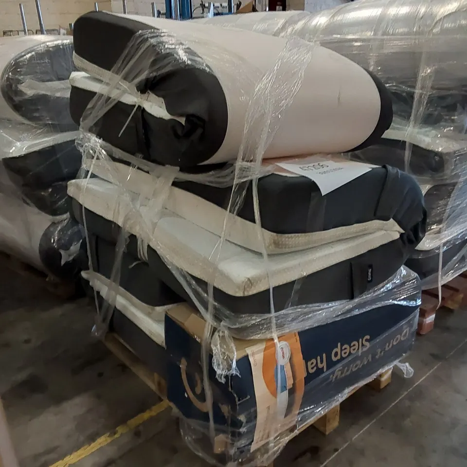 PALLET OF 4 X MATTRESSES, BRANDS INCLUDE EMMA MATTRESSES. SIZES AND CONDITIONS MAY VARY.