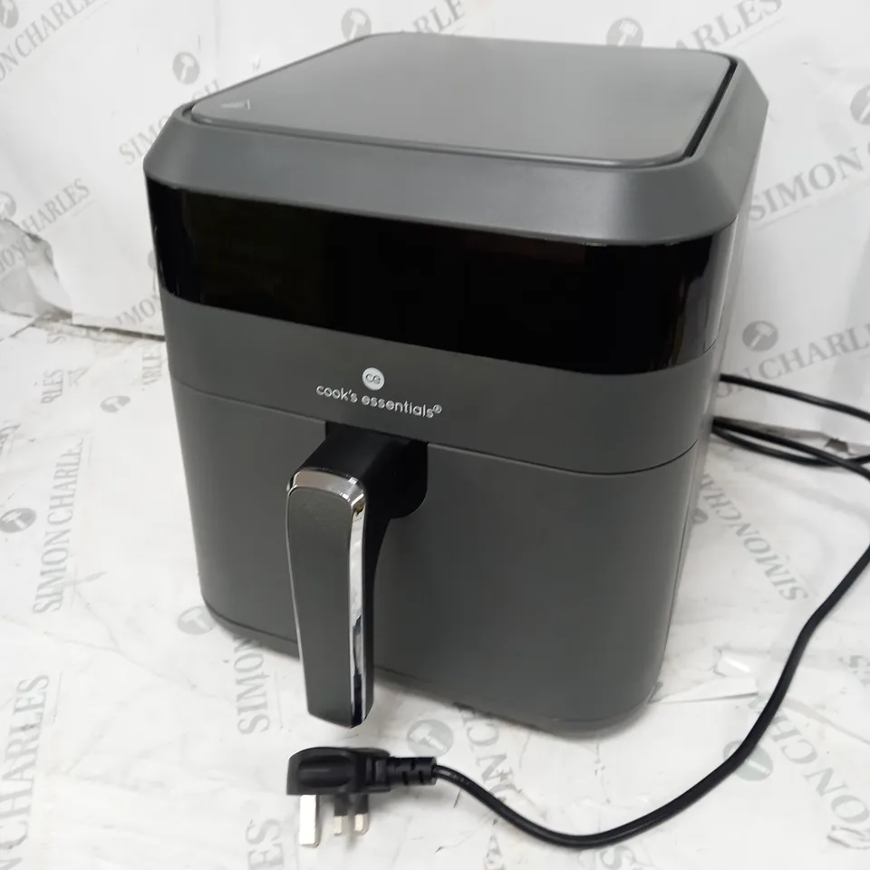 COOK'S ESSENTIALS 5.8L AIR FRYER IN SLATE GREY