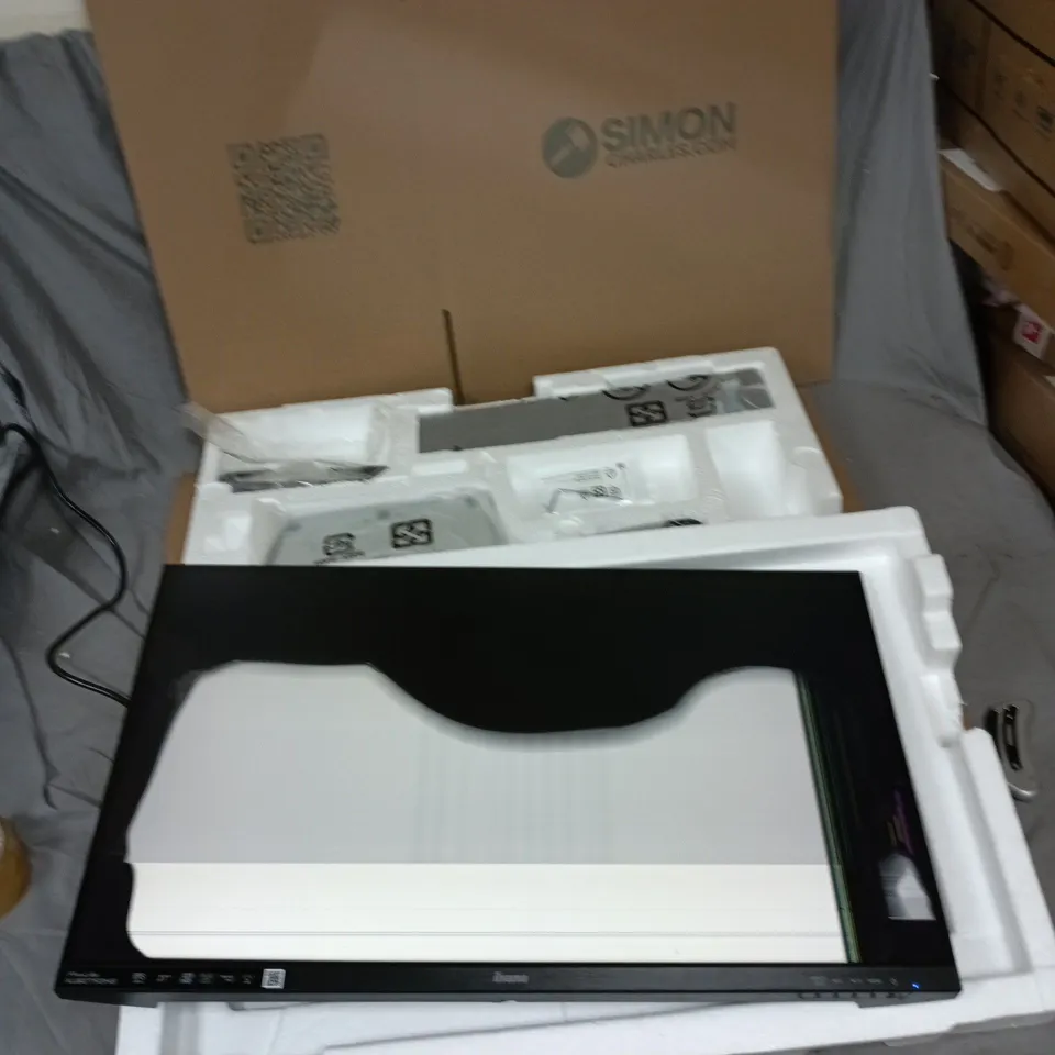 IIYAMA 27 INCH PROLITE XUB2793HS MONITOR – BOXED. SCREEN DAMAGED 