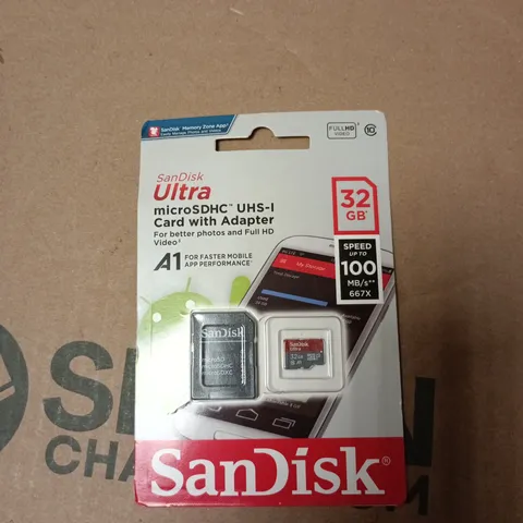 SANDISK ULTRA MICROSDHC UHS-I CARD WITH ADAPTER – 32GB (CLASS 10, A1)