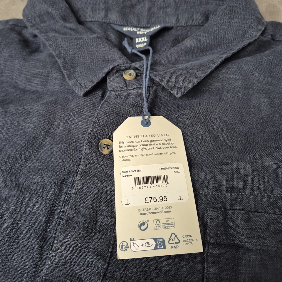 SEASALT CRONWALL MENS ARTIST'S SHIRT - SIZE 3XL