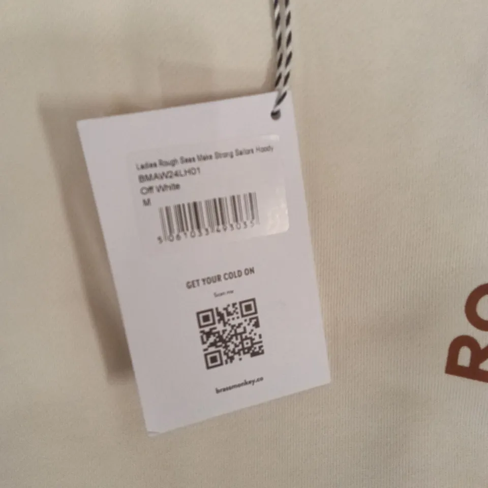 BRAND NEW BRASS MONKEY HOODIES - OFF WHITE SIZE MEDIUM APPROXIMATELY 5
