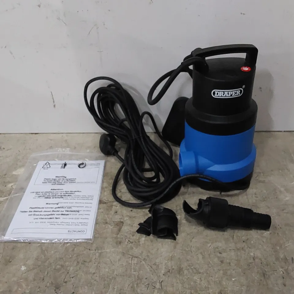 BOXED DRAPER 230V SUBMERSIBLE WATER PUMP - MODEL: 98912