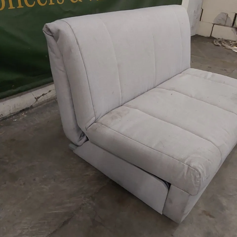 QUALITY DESIGNER FABRIC UPHOLSTERED SOFA BED - GREY