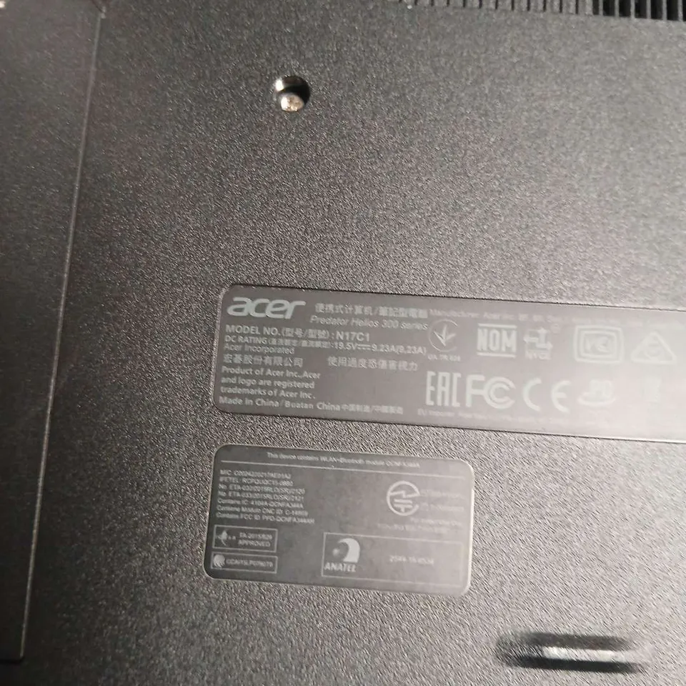 ACER PREDATOR HELIOS 300 GAMING LAPTOP – BLACK WITH RED ACCENTS