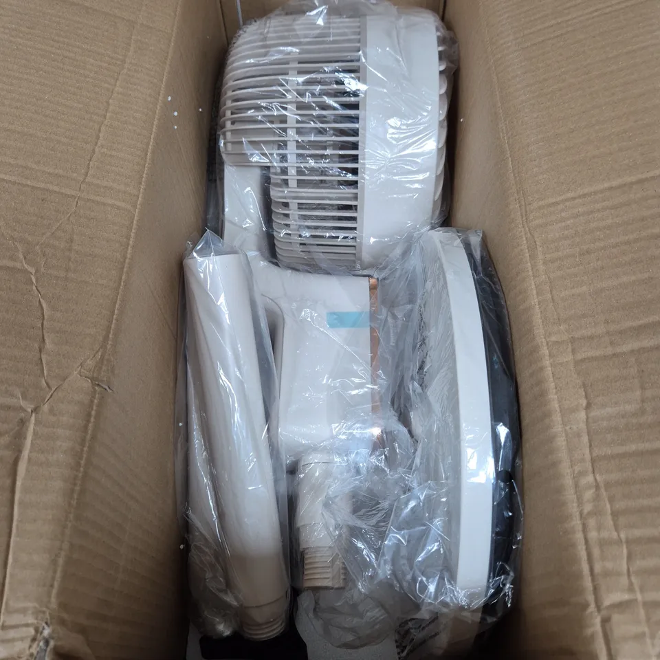 BOXED BLISS & BEYOND AIR CIRCULATOR FAN IN BEIGE