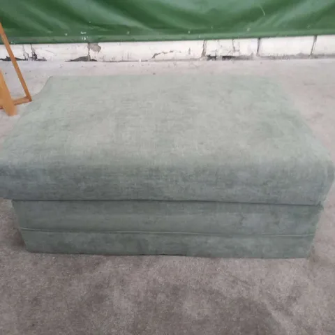 DESIGNER GREY FABRIC FOOTSTOOL