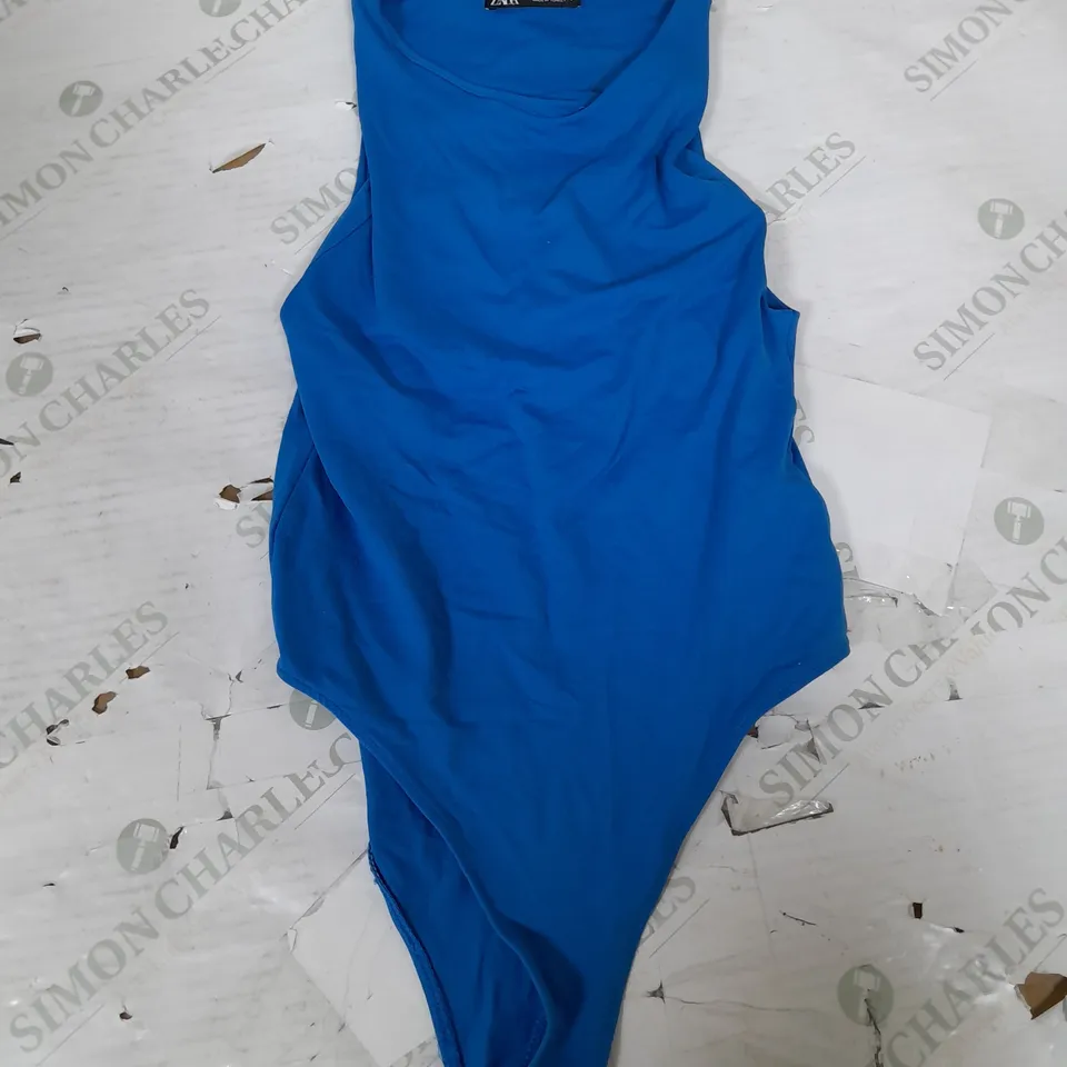 ZARA BRIGHT BLUE BODY SUIT - SMALL