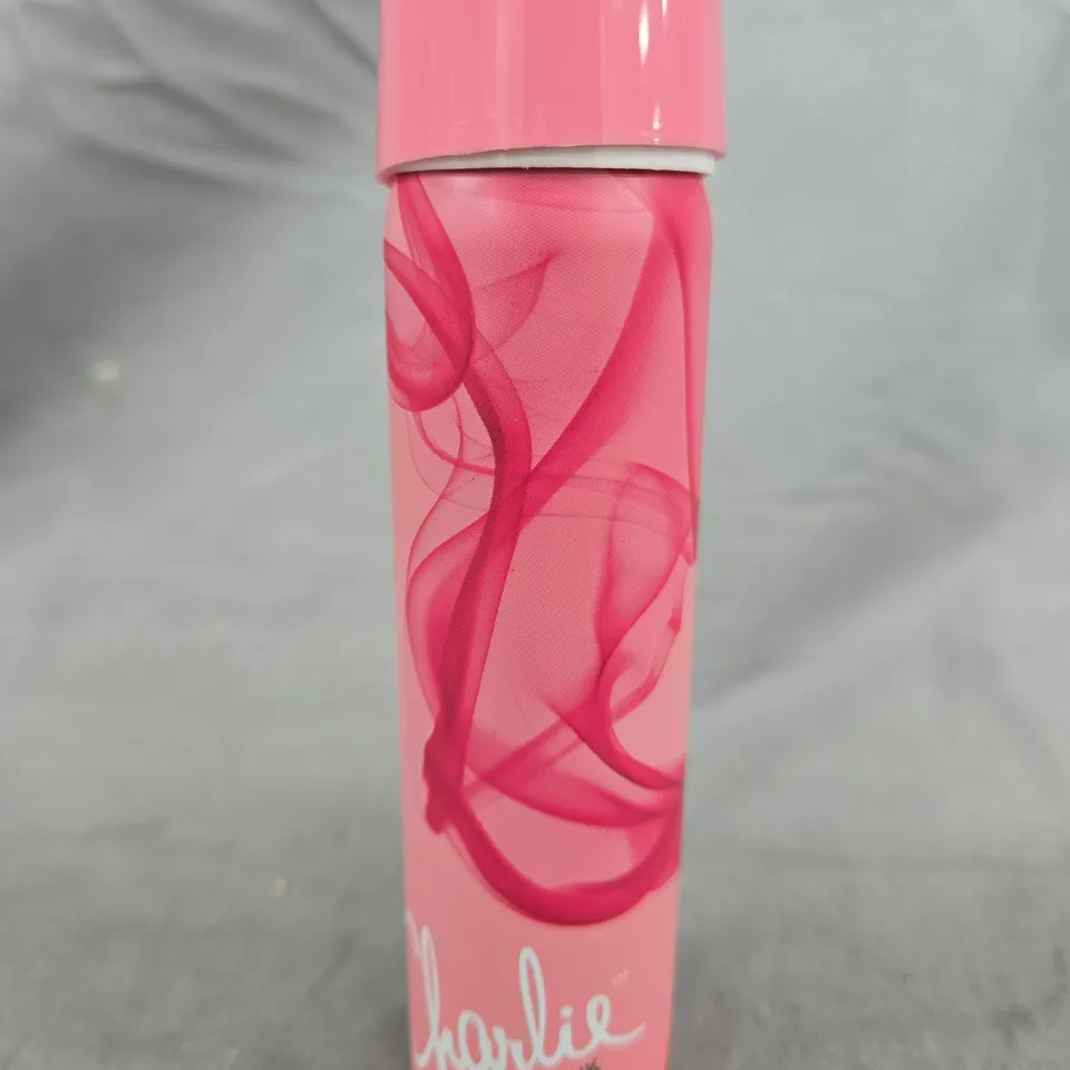 BOX OF APPROXIMATELY 50 CHARLIE VANILLA + TANGERINE BODYSPRAY CANS (75ML) - COLLECTION ONLY