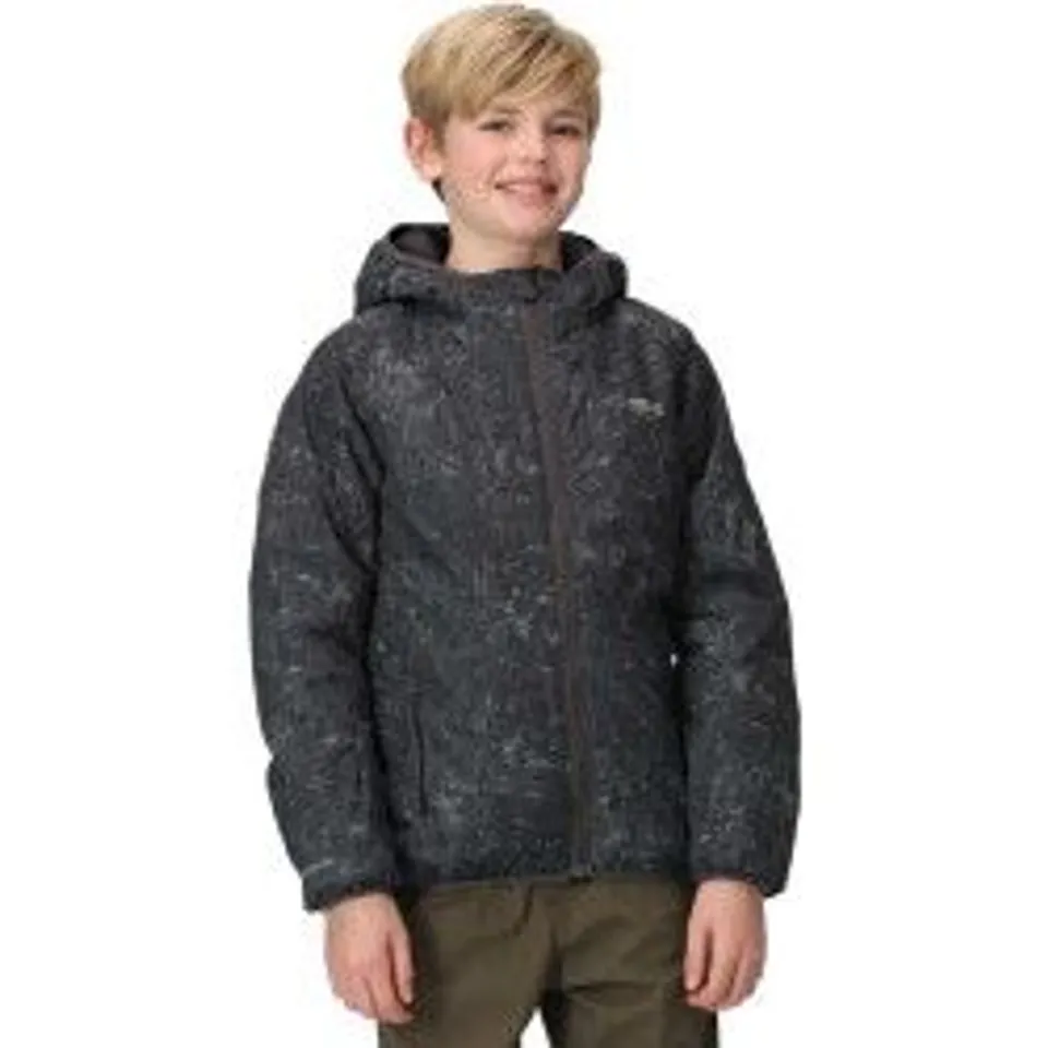 REGATTA VOLCANICS VII JUNIOR HOOD JACKET (RKP268) GREY 14 YEARS