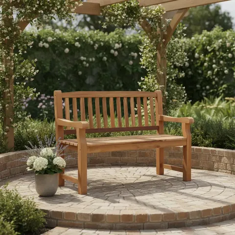 BOXED TURNBURY FSC ACACIA 2 SEATER GARDEN BENCH