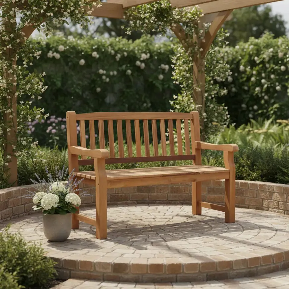 BOXED TURNBURY FSC ACACIA 2 SEATER GARDEN BENCH