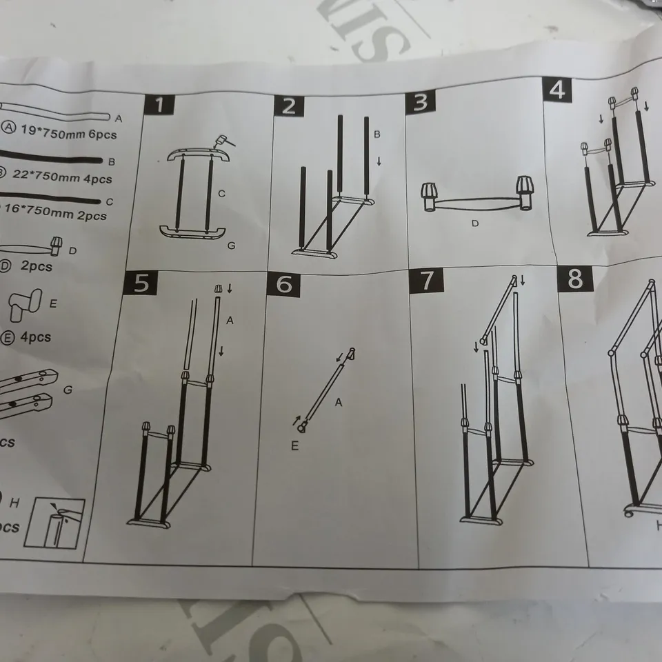 MOVEABLE PLASTIC HANGAR RAIL