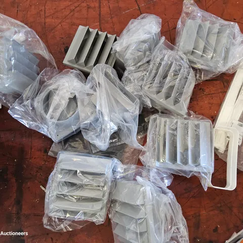 BOX OF APPROXIMATELY 10 EXTRACTOR WALL VENTS, FILTER PADS.