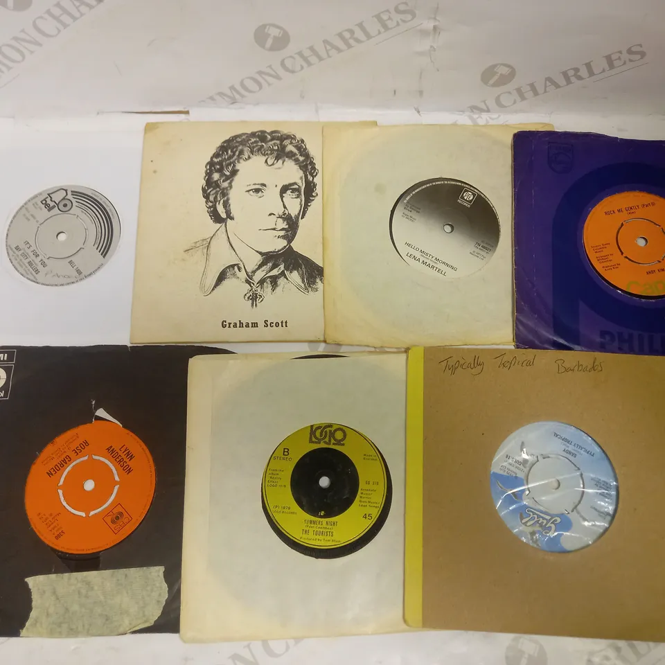 LOT OF APPROXIMATELY 20 VINYL SINGLES, TO INCLUDE THE PHANTOM OF THE OPERA, DIONNE WARWICK, CHER, ETC