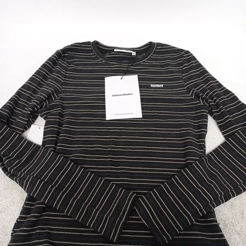 SISTERS AND SEEKERS LONG SLEEVE STRIPED TOP – UK M
