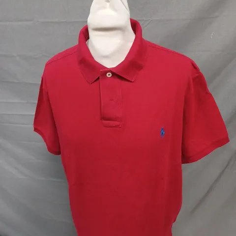 CLASSIC POLO RALPH LAUREN POLO SHIRT IN RED SIZE L