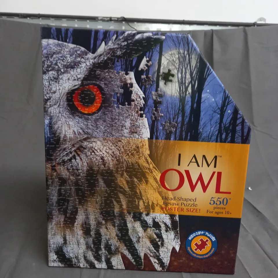 I AM OWL HEAD SHAPED JIGSAW PUZZLE - 550 PIECES