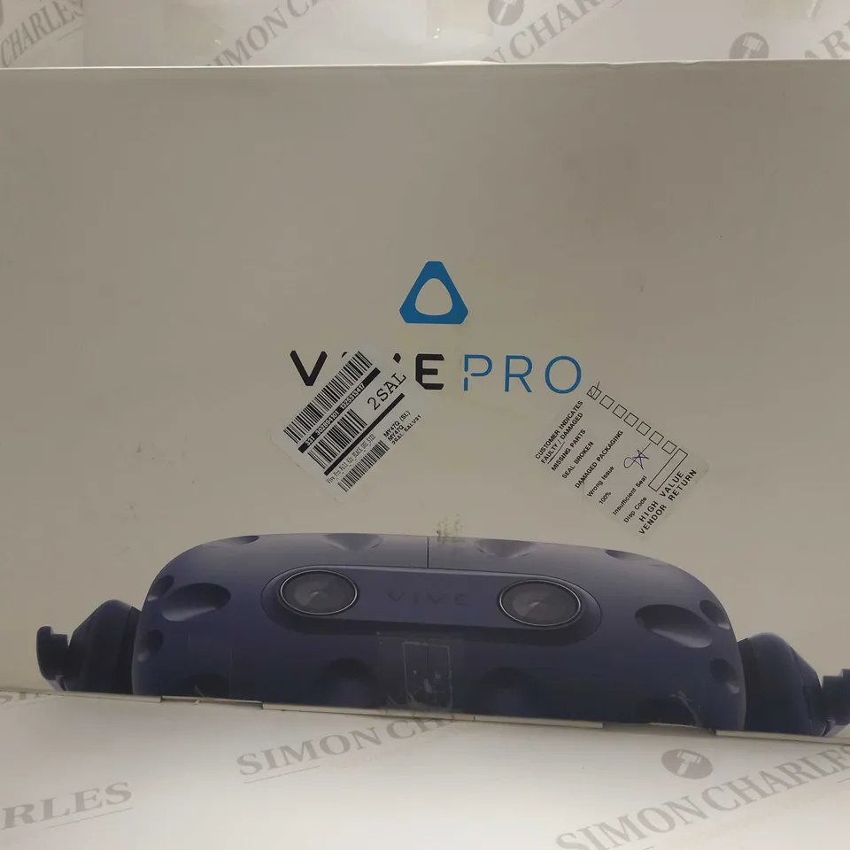HTC VIVE PRO FULL VIRTUAL REALITY HEADSET KIT RRP £1139.99