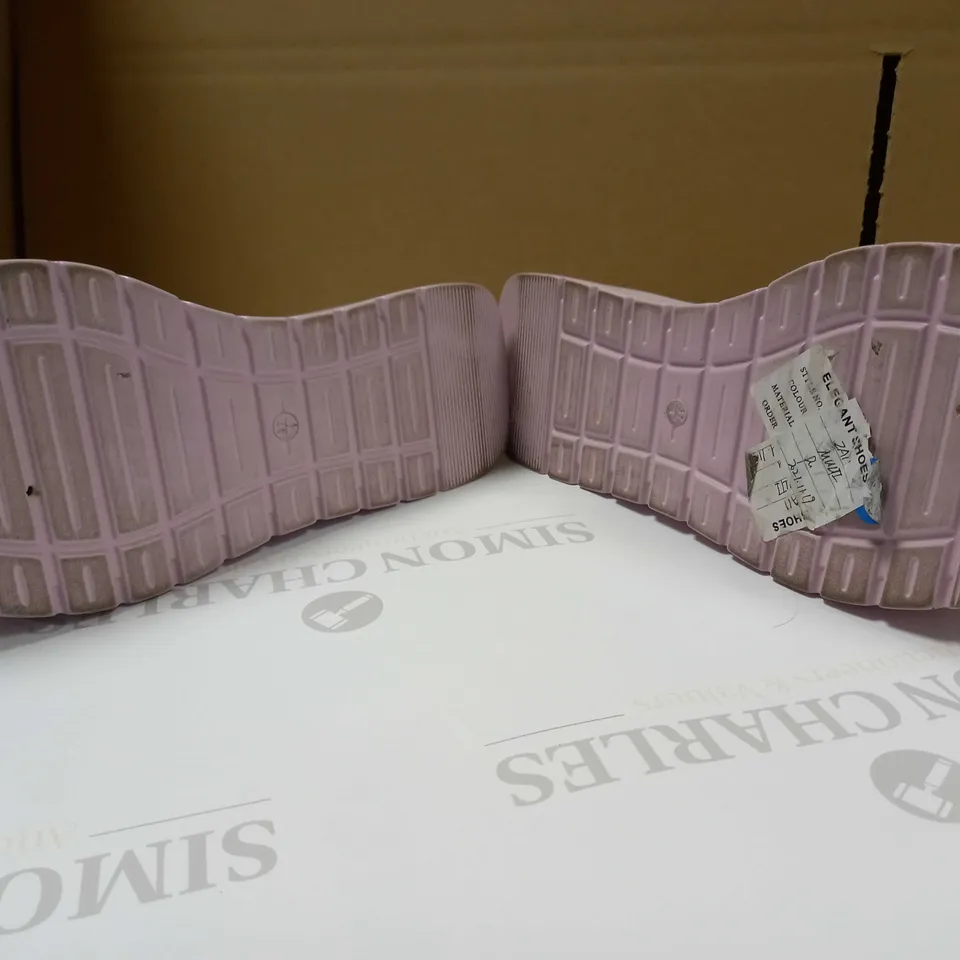 KOI LILAC/PASTEL VEGAN PLATFORM SANDAL - SIZE 4