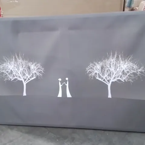 LOVE BETWEEN THE TREES AND MOON CANVAS ART 