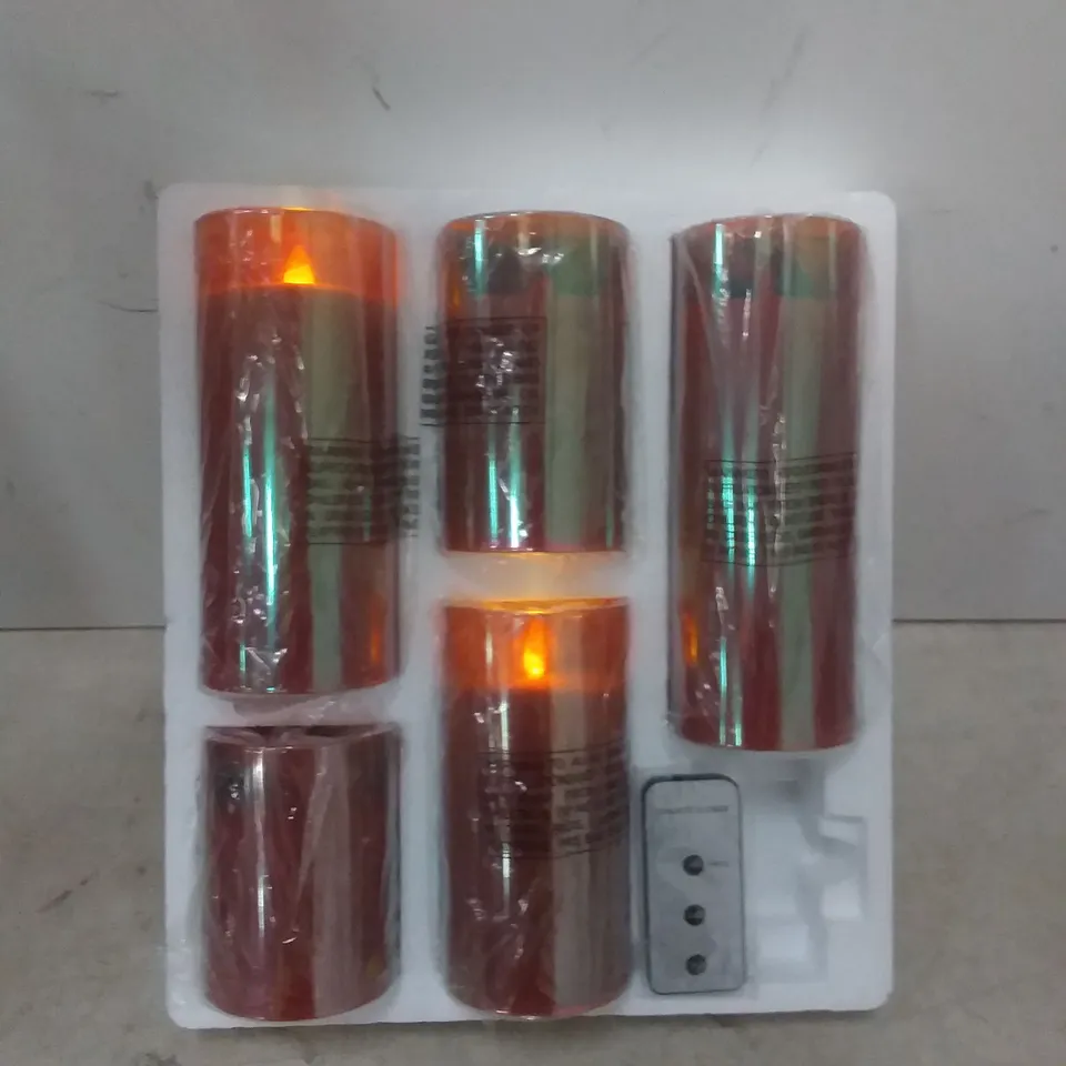 BUNDLEBERRY BY AMANDA HOLDEN SET OF FLAMELESS CANDLES WITH REMOTE