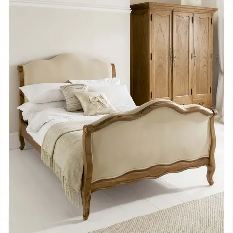 BRAND NEW BOXED HOMES DIRECT MONTPELLIER ANTIQUE FRENCH STYLE DOUBLE BEDFRAME(4 BOXES)