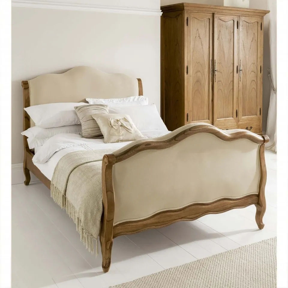 BRAND NEW BOXED HOMES DIRECT MONTPELLIER ANTIQUE FRENCH STYLE DOUBLE BEDFRAME(4 BOXES)