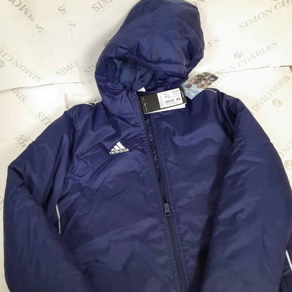 ADIDAS ZIPPED WATERPROOF COAT SIZE 9-10 YEARS