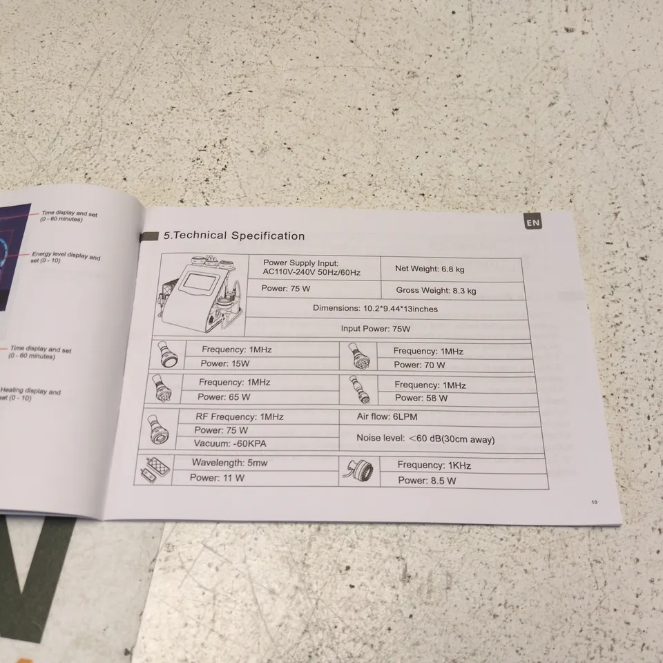 MF-X1D1T MEDICAL AESTHETIC DEVICE – BOXED WITH USER MANUAL
