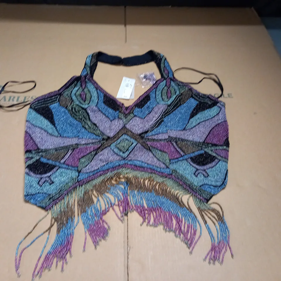 RIVER ISLAND EMBELLISHED TOP - UK L