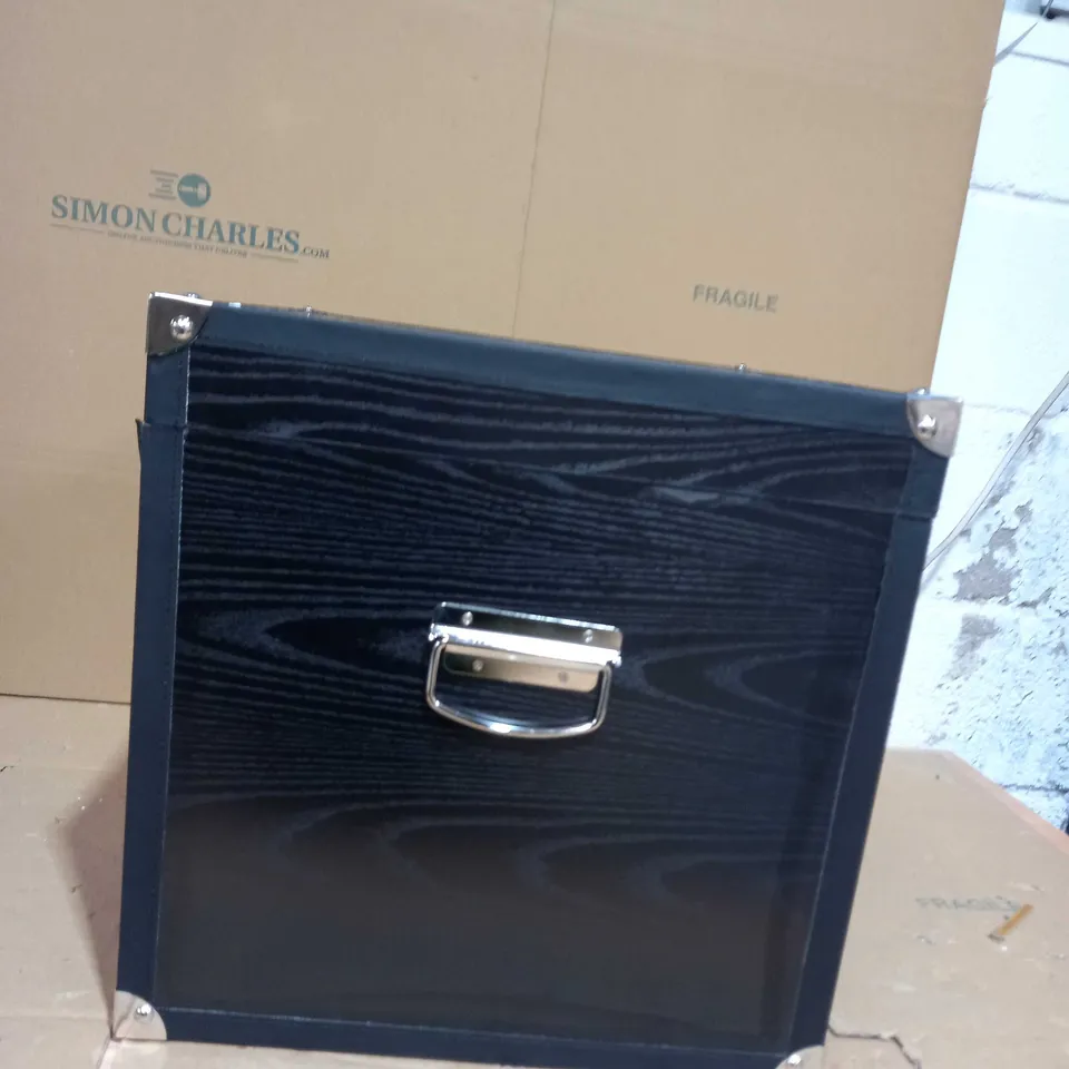 KELLY HOPPEN SET OF NESTING STORAGE BOXES - BLACK