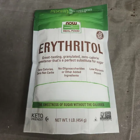 NOW REAL FOOD ERYTHRITOL SUGAR SUBSTITUTE – 1 LB (454 G) – KETO FRIENDLY