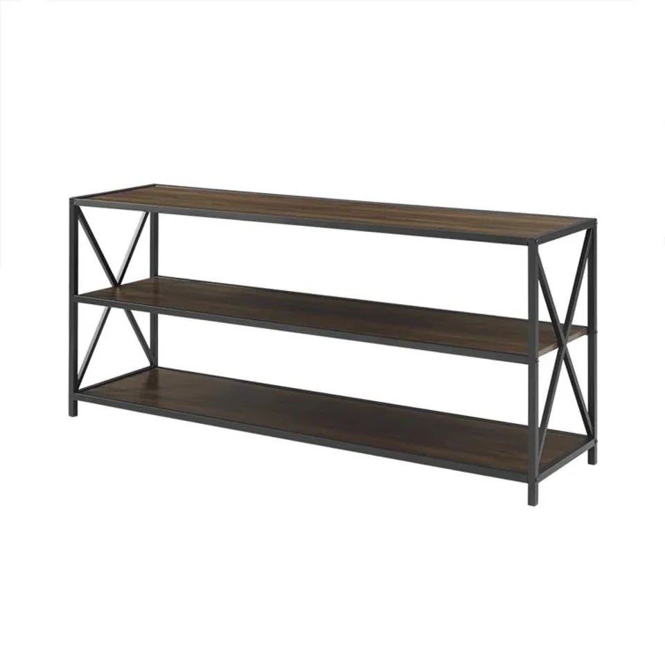BOXED BREMER BOOKCASE DARK WALNUT