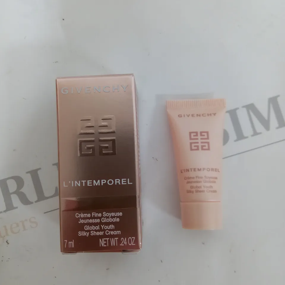 PACK OF 10 7ML  BOXED BOTTLES - GIVENCHY L'INTEMPOREL GLOBAL YOUTH SILKY SHEER CREAM