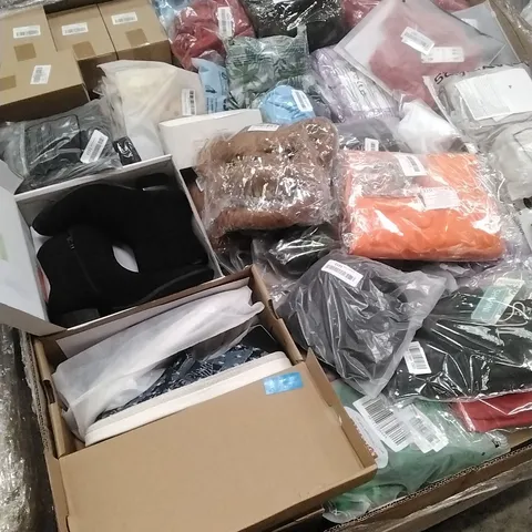 PALLET TO CONTAIN A LARGE QUANTITY OF; WOMEN'S AND MEN'S FASHION FOOTWEAR, SWIMWEAR AND ACCESSORIES ETC