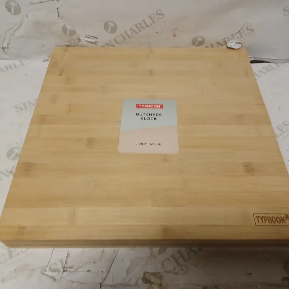 MASON CASH 37CM SQUARE BAMBOO BUTCHERS BLOCK  RRP £200