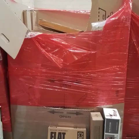 PALLET OF ASSORTED HOUSEHOLD GOODS AND PRODUCTS TO INCLUDE;LED MIRROR LIGHT,FLAT BRIDGE,RESISTANCE BANDS