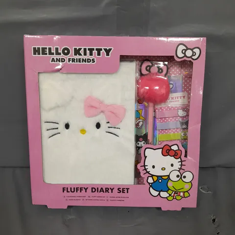 HELLO KITTY FLUFFY DIARY SET