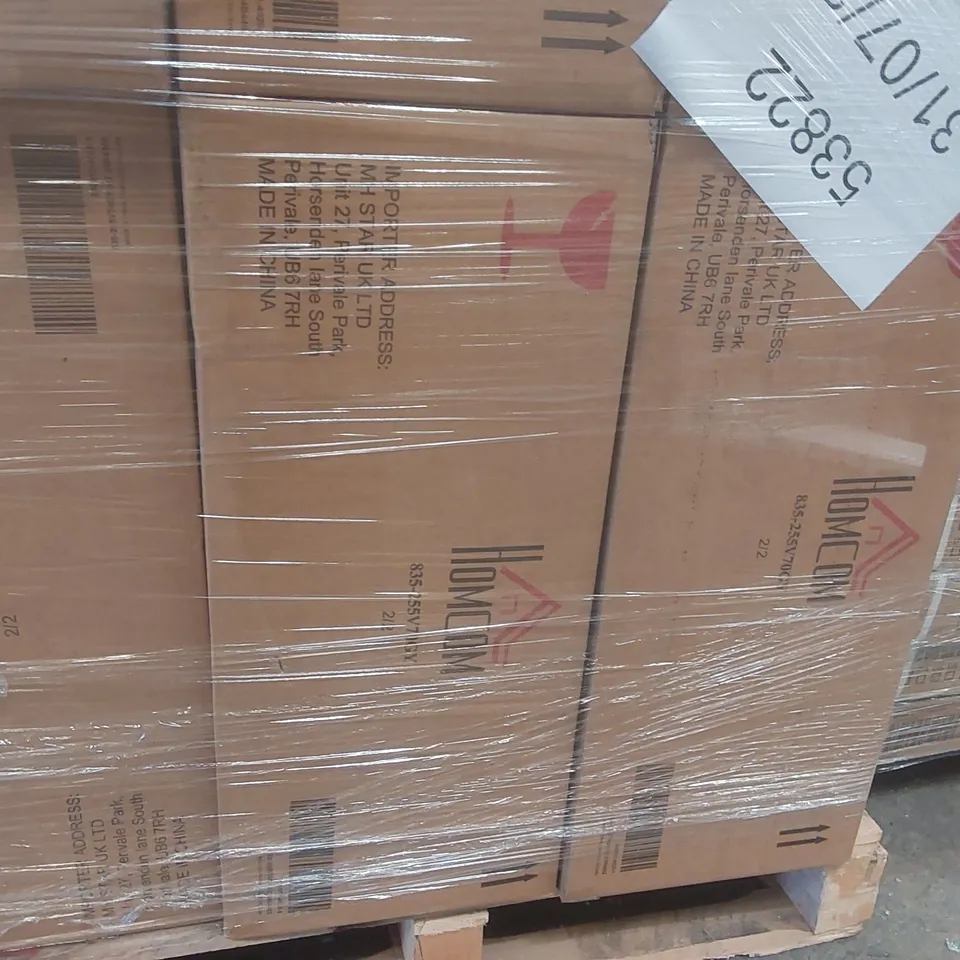 PALLET CONTAINING A VERY LARGE QUANTITY OF ASSORTED DESIGNER FURNITURE PARTS INCLUDING: GARDEN FURNITURE PARTS, DINING TABLE PARTS ECT