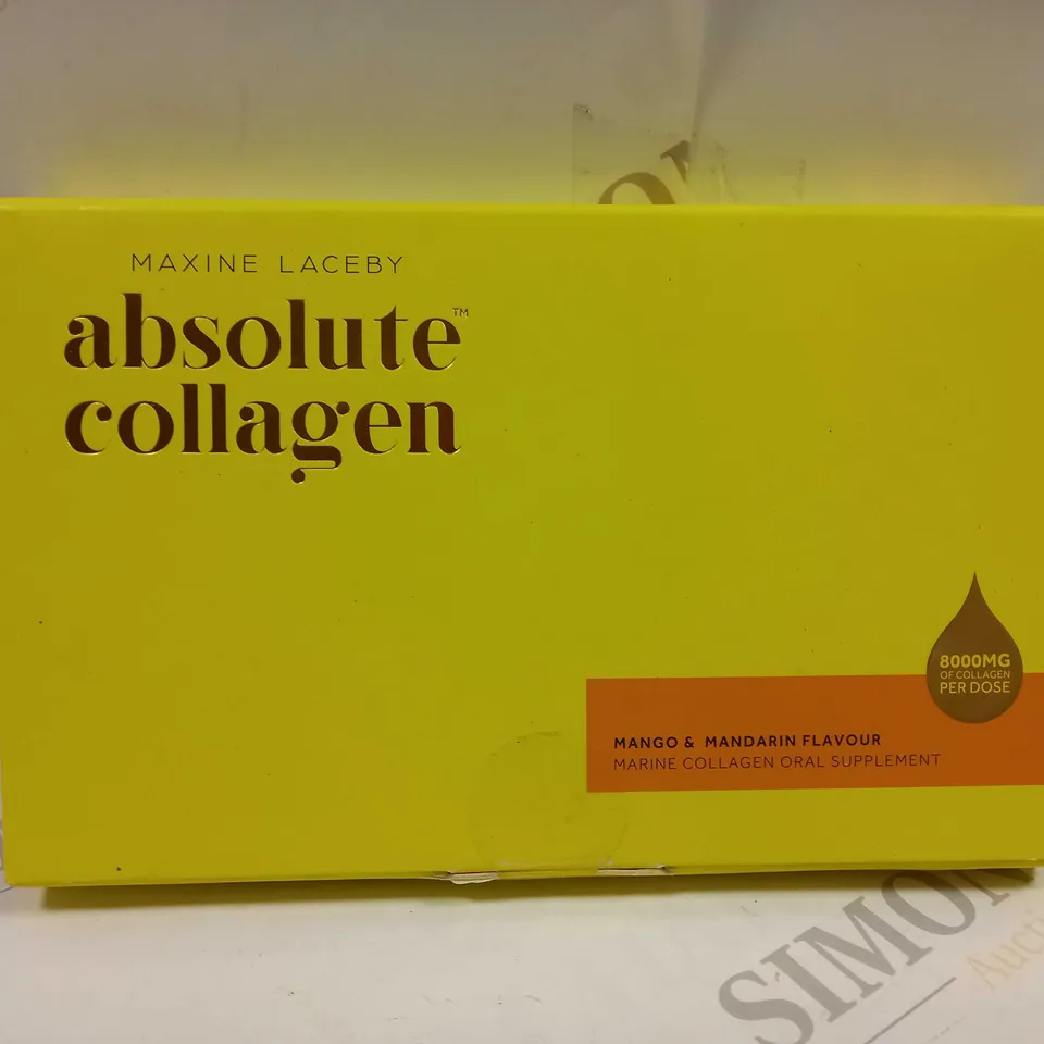 MAXINE LACEBY ABSOLUTE COLLAGEN MANGO & MANDERIN FLAVOUR MARINE COLLAGEN ORAL SUPPLEMENT 140ML	