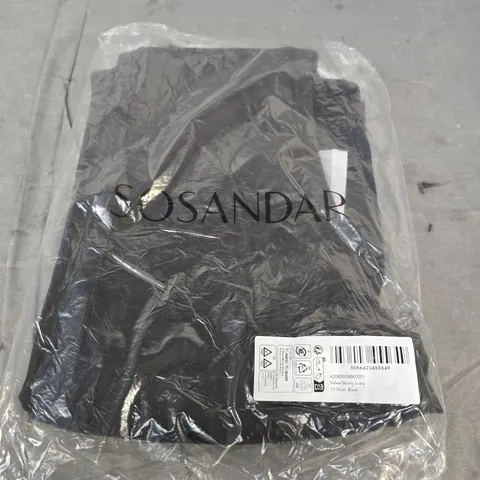 SOSANDAR VELVET SKINNY JEANS – BLACK, UK 10 SHORT