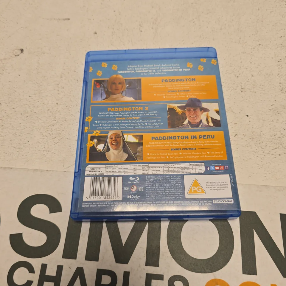 PADDINGTON 3-FILM COLLECTION BLU-RAY DISC (STUDIOCANAL)