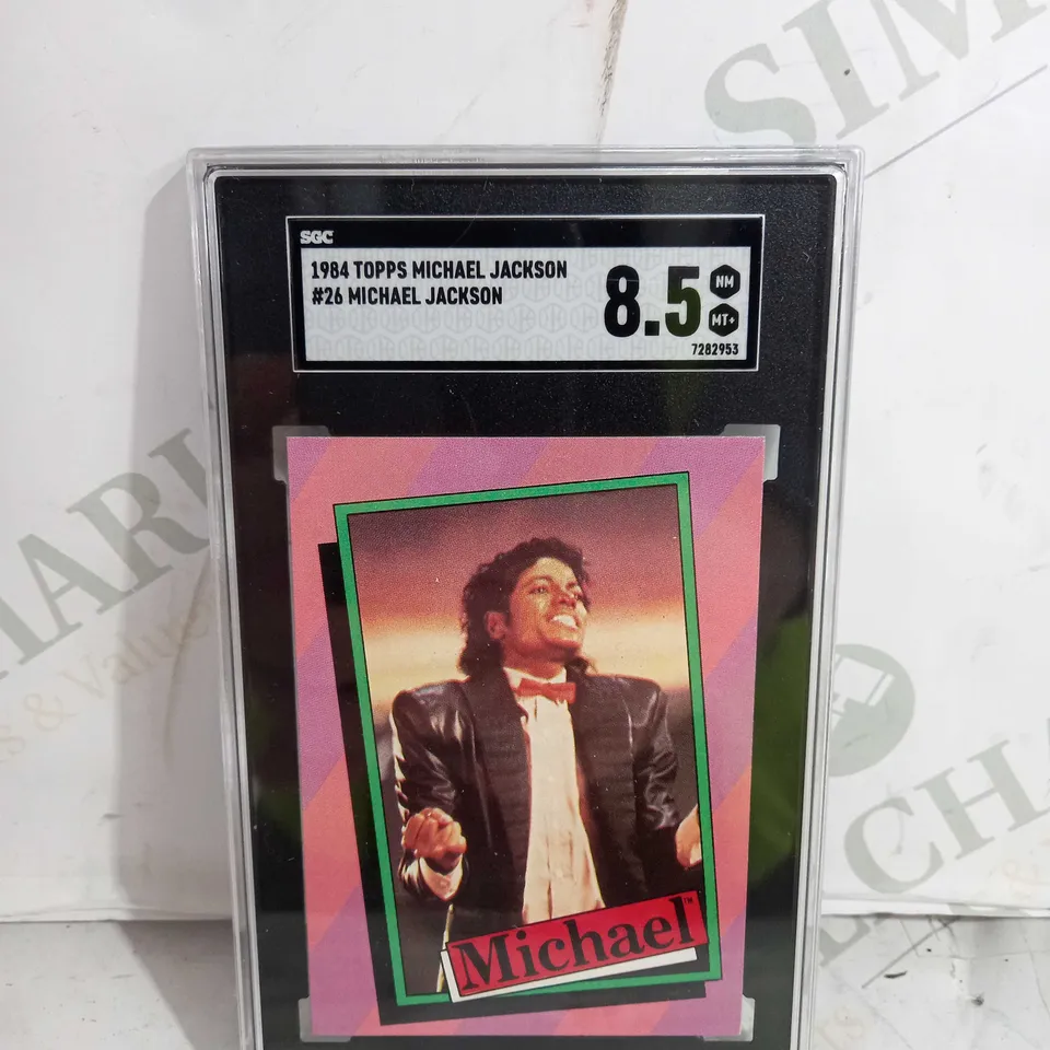 SGC 1984 TOPPS MICHAEL JACKSON #26 MICHAEL JACKSON 